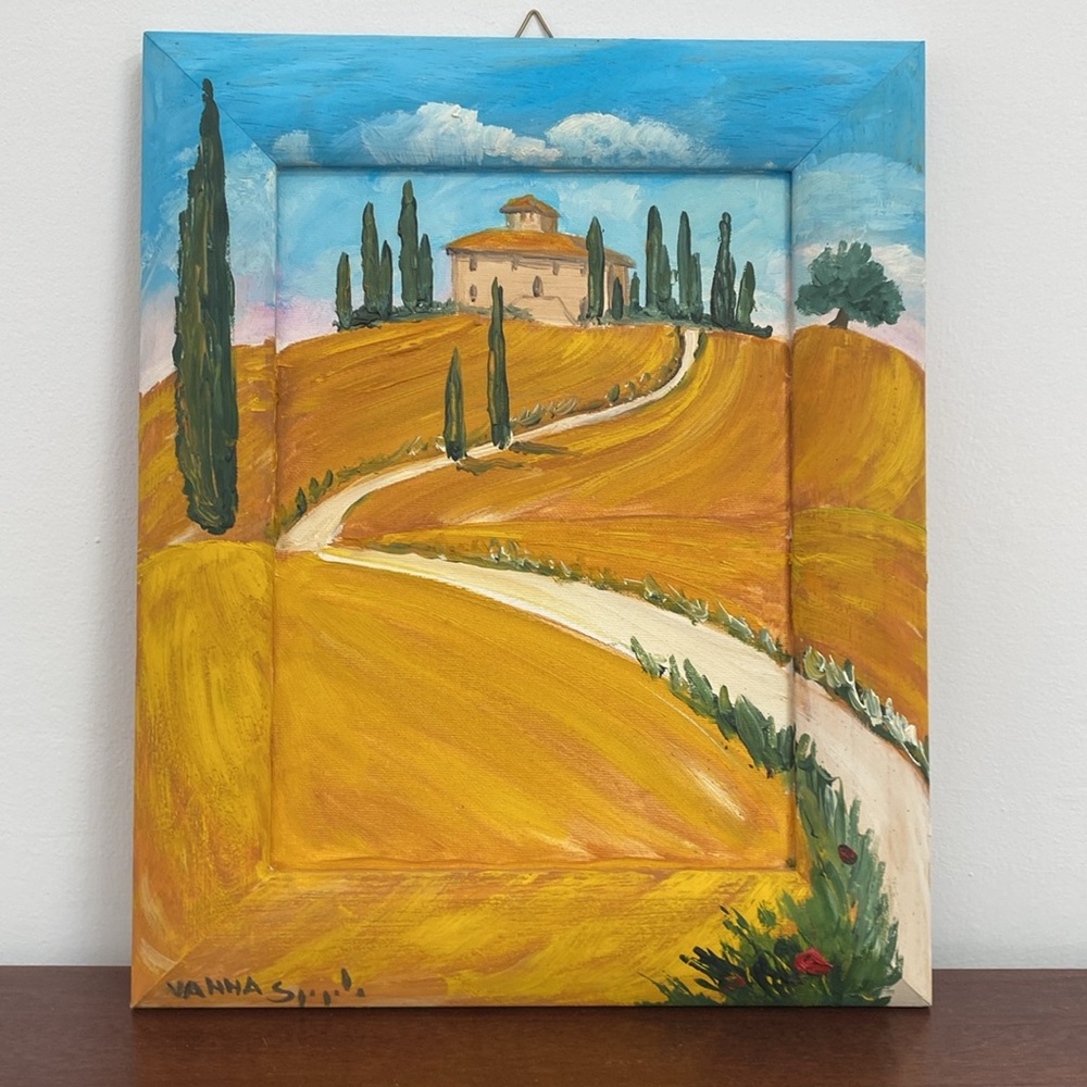 Original Signed Tuscan Landscape — Framed & Ready To Hang - Picture 6 of 11